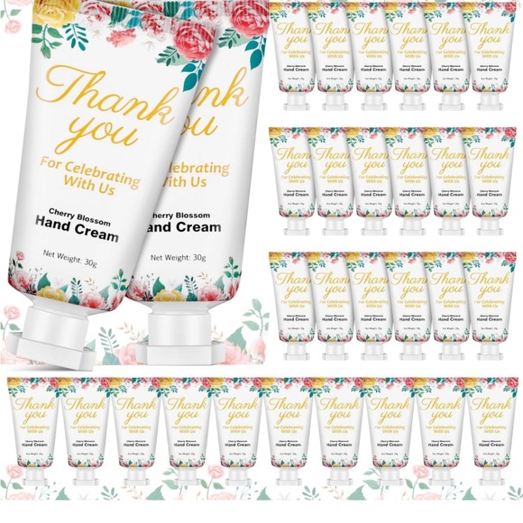 Sacubee 25 Pieces Thank You Hand Cream Bulk Floral NWT - Picture 6 of 9